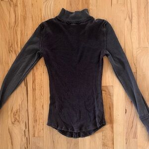 Free People Charcoal Turtleneck Long Sleeve